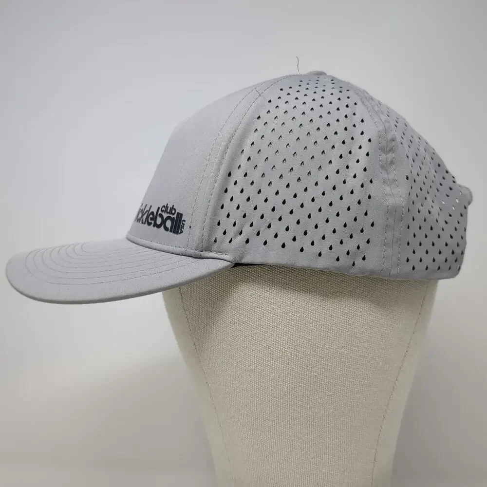 Billest Trucker Hat Gray One Size Snapback Pickleball Club USA Perforated Cap